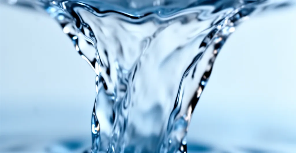 Flowing water suggesting circulation and blood flow concept