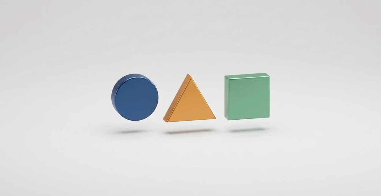 Three geometric shapes representing pilot insurance coverage types